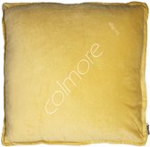 Colmore – Sierkussen velvet straw – Geel – 50x50cm