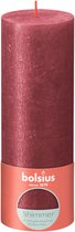 Bolsius Rustiek stompkaars Shimmer 190/68 - Red