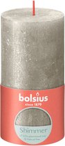 Bolsius Rustiek stompkaars Shimmer 130/68 - Champagne