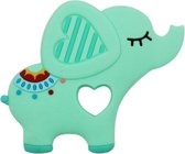 Biberoia® Bijtring - Olifant - Baby - Koelbijtring - Bijtring - Bijtspeelgoed - Baby speelgoed - Badspeelgoed - Cadeau - Mint