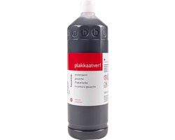 Plakkaatverf Heutink zwart - flacon à 1000ml