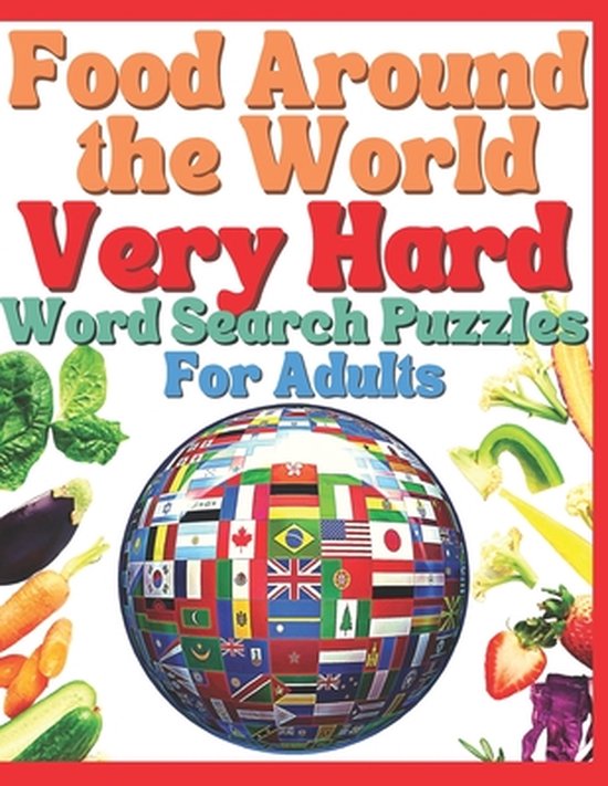 Foto: Food around the world very hard word search puzzles for adults word search book for adults large print