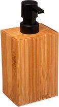 Bamboe Zeepdispenser - Handzeep Dispenser - Houten Zeeppompje - Zeep Doseerpomp (500ml) - 8,2 x 6,5 x 17,5 cm
