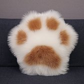 Kat Palm Kussen/Cute Cat Claw Kussen/Sofa Bed Kussen/Huiskamer Slaapkamer Kussen Wit 50×50CM