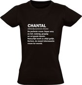 Chantal dames t-shirt | verjaardagskado | jarig | verjaardag kado | Cadeau | Zwart