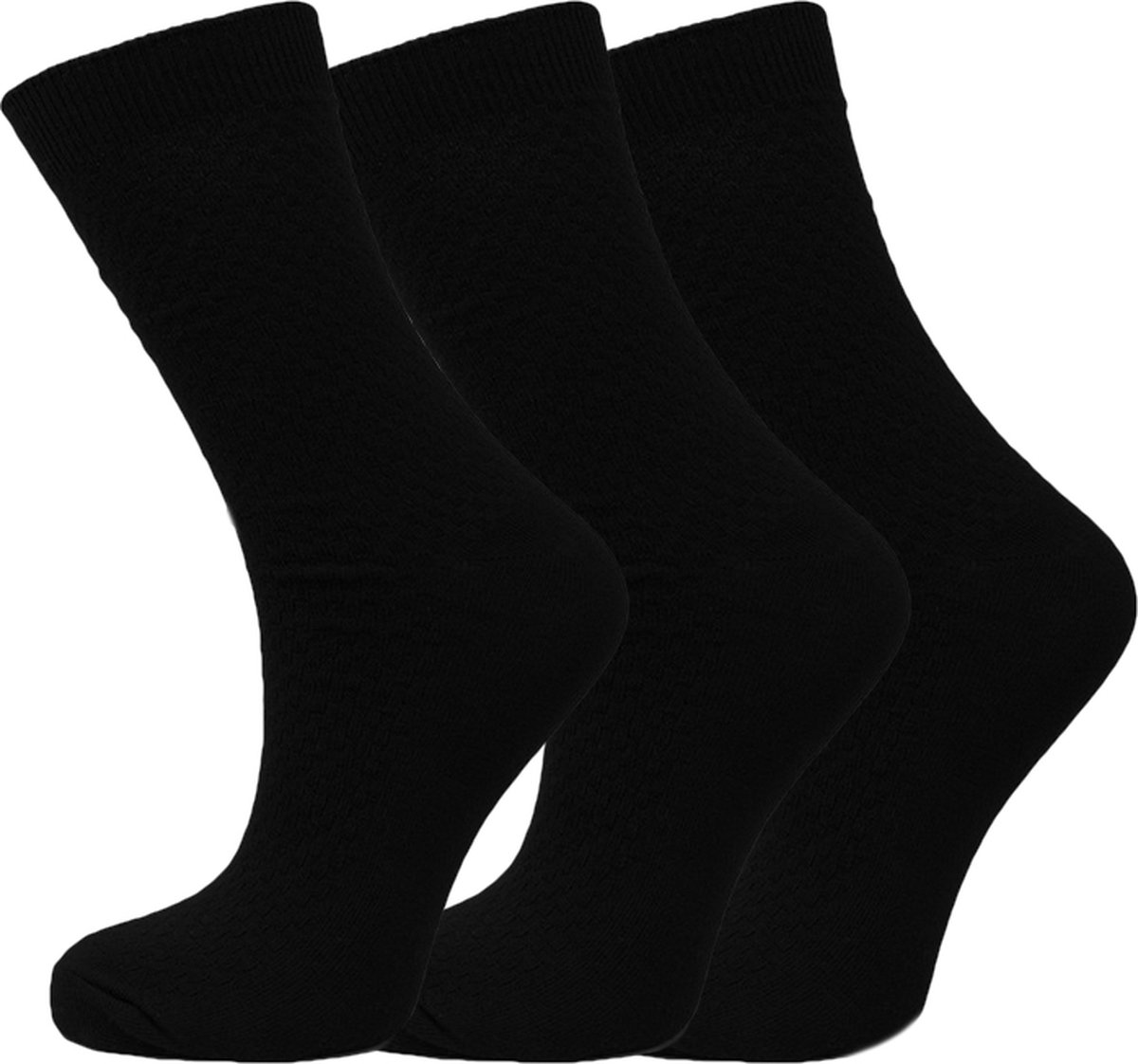 Sokken Yanoir | bamboo sokken | heren | zwart | 3-pack | Maat 39-42