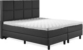 Boxspring Luxe 160x220 8 vlaks Antracite