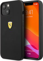 Ferrari Silicone Back Case - Apple iPhone 13 (6.1") - Zwart