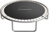 Monzana trampoline springmat met zilverkleurig frame en 96 oogjes.