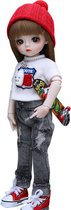 Baby Doll-1/6-18 Ball Jointed Dolls-met volledige outfits pruik kleding set schoenen-make-up speelgoed-voor meisjes-beste verjaardagsgiften