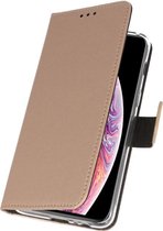 Bookwallet hoes - iPhone XS Max - Goud