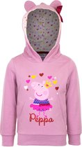 Peppa Pig meisjes hoodie, oud-roze, maat 116 ( 6 jaar )