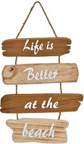 Wandbord - Wandhanger - Zee - Strand - Hanger "Life is better at the Beach"