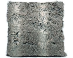 Lavandoux - Bont Kussen - Imitatie Bont - Taupe - 50x50