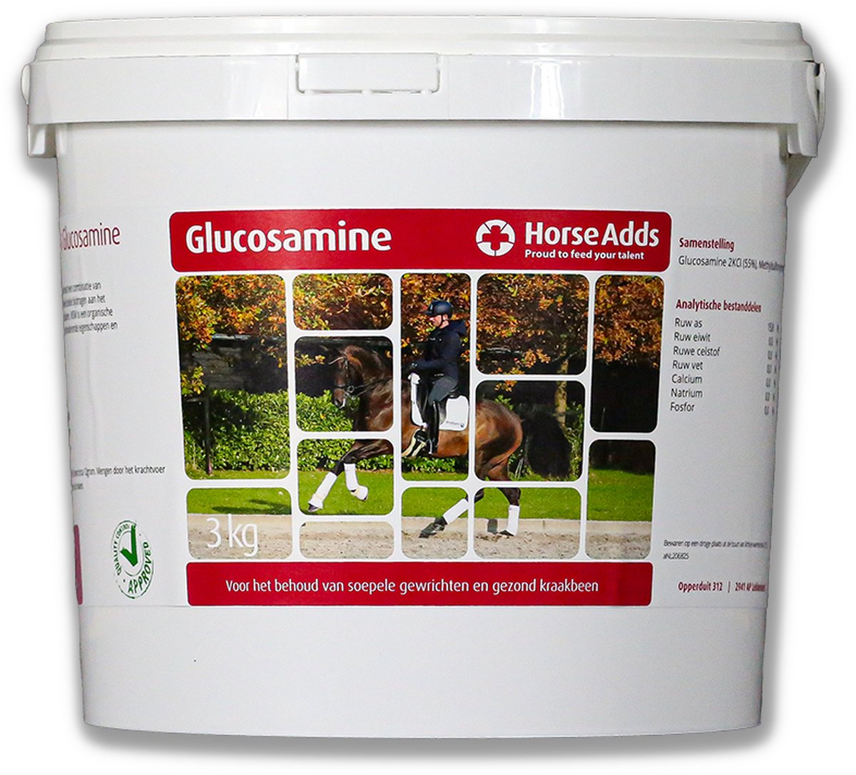 Glucosamine 3 kg - Horse Adds Paardensupplementen
