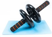 BUIKWIEL ASTAN HOGAR FITNESS - Ab wheel - Buikspierwiel - Buikspieren - Buiktrainer - Buikspiertrainer - Buikspierwiel - Buiktrainer draaischijf - Buiktrainer rond draai schijf