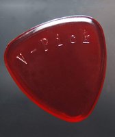 V-Picks Freakishly Large Round Ruby Red plectrum 3.00 mm
