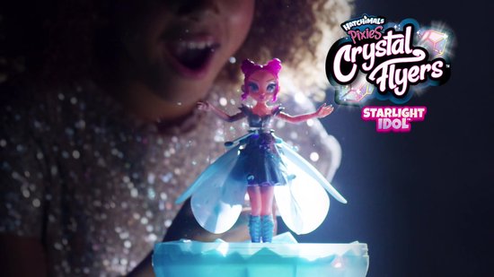 SPINMASTER Crystal Flyers Starlight Idol, Poupée fée volante et chatoyante