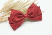 Cotton lace basic haarstrik - Kleur Bordeaux rood - Haarstrik  - Babyshower - Bows and Flowers
