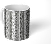 Mok - Koffiemok - Lijn - Patronen - Structuur - Mokken - 350 ML - Beker - Koffiemokken - Theemok