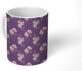 Mok - Rozen - Bloemen - Patronen - Mokken - 350 ML - Beker - Uitdeelcadeautjes