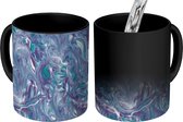 Magische Mok - Foto op Warmte Mokken - Marmer print - Verf - Abstract - Patronen - Magic Mok - Beker - 350 ML - Uitdeelcadeautjes