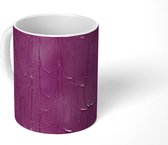 Mok - Verf - Patroon - Paars - Mokken - 350 ML - Beker - Uitdeelcadeautjes