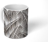 Mok - Koffiemok - Palm - Bladeren - Patroon - Mokken - 350 ML - Beker - Koffiemokken - Theemok