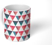 Mok - Koffiemok - Driehoek - Mozaïek - Design - Mokken - 350 ML - Beker - Koffiemokken - Theemok