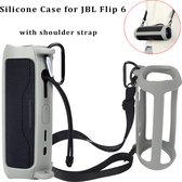 JBL Flip 6 Beschermhoes - Silicone Case - Grijs