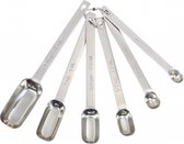 maatlepels RVS zilver 6 stuks