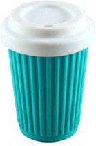 Onya koffie beker to go - 100% siliconen - 355 ml - turquoise