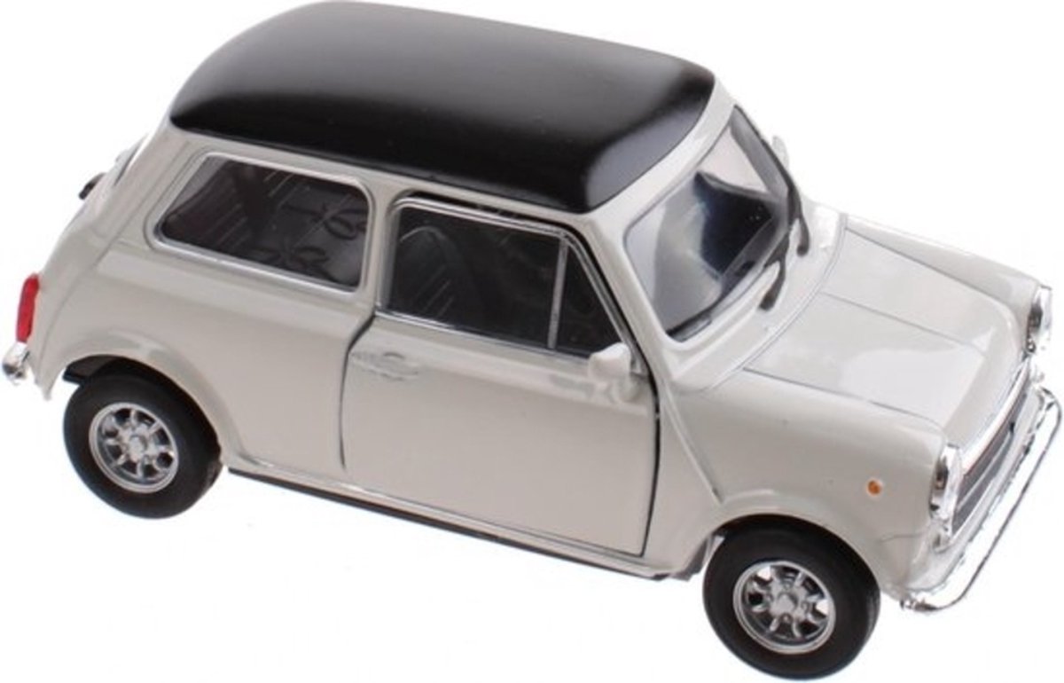 Mini Cooper (Wit) (10 cm) 1/34 Welly - Modelauto - Schaalmodel - Model auto - Miniatuurauto
