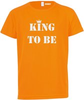 T-shirt kinderen King to be | koningsdag kinderen | oranje t-shirt | Oranje | maat 92