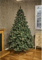 Premier Decorations 210cm  Mountain Pine Kerstboom met sneeuw dennenappels