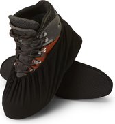Sur-chaussures robustes - couvre-chaussures taille XL 44-48 Zwart avec antidérapant réutilisable lavable