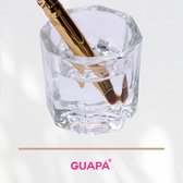 GUAPÀ® Dappendish voor Acryl Liquid | Acryl Vloeistof Glaasje | Acryl Nagels | Glazen Potje | Brush Cleaner Dappendish