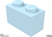 Lego Bouwsteen 1 x 2, 3004 Fel lichtblauw 100 stuks
