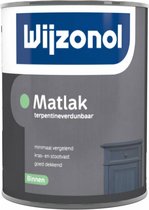 Wijzonol Matlak Op Terpentinebasis 0,5 Liter - Zwart - 9005 Ral
