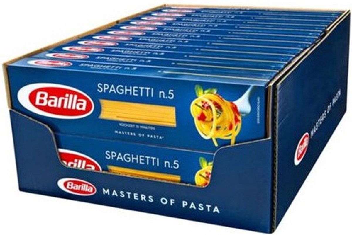 Boom zoom diameter Barilla Spaghetti Nº5 (24x500g) | bol.com