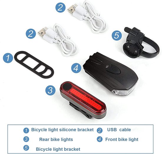 Fietslampen,KRACHTIGE lumen — afbeelding 5