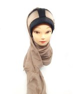 Elagante kaki hoofddoek, Mooie hijab.
