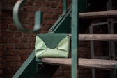 Lederen handtas- duurzaam leer- groen- handgemaakt