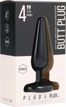 Butt Plug - Basic - 4 Inch - Black - Butt Plugs & Anal Dildos black