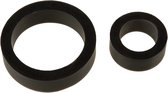 Titanmen - Silicone Cock Rings - Double Pack Black - Cock Rings black