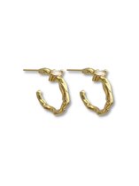 Zatthu Jewelry - N21AW406 - Ifza oorringen met zirkonia goud