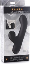 13X Silicone Pulsing & Vibrating Rabbit - G-Spot Vibrators black