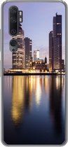 Geschikt voor Xiaomi Mi Note 10 Pro hoesje - Rotterdam - Water - Wolkenkrabber - Siliconen Telefoonhoesje