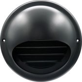 WEHA bolrooster Ø125mm RVS 275 m³/h - zwart (20300125 ZW)