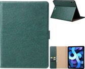 iPad Air 2020 Hoes - Vegan Leer - Premium Hoesje Case Cover voor de Apple iPad Air 4e Generatie 10.9 2020 - Groen